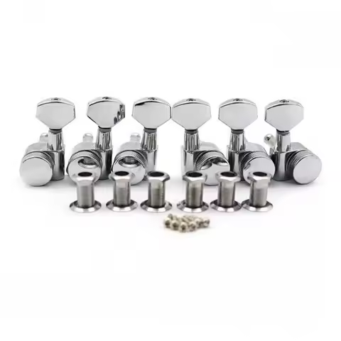 A57T Guitar Locking Tuners String Tuning Pegs Machines Heads Set for Fender Stratocaster Telecaster 