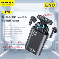 Share  0 Awei T70 ENC Bluetooth 53 TWS HiFi Wireless Earphone With ENC Calls Noise Reduction Touch