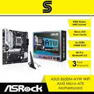 ASUS B650M-AYW WIFI AM5 Micro-ATX Motherboard with AM5 Ryzen Processor Combo