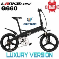 Sepeda Listrik Lankeleisi G660 Lipat Electric Bike Elektrik Bicycle -
