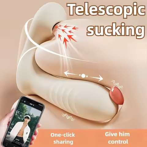 QINYU Turbo Vibrator Silent Vibe Telescopic Vibrating with APP Remote Control G-Spot Stimulate Pussy