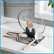 Silicone Spoon Rest Kitchen Utensil Holder for Pot Lids Non-slip Portable Kitchen Appliances Utensil Holder for tongsg