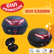 กล่อง GIVI E350RN ทับทิมแดงขาว / GIVI E350N2 ทับทิมดำ ขนาด 35 ลิตร สามารถติดเบาะพิงหลังเพิ่มได้