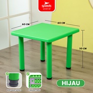 SPEEDS Meja Anak Model Bundar HDPE Kids Table Meja Lingkaran TK Paud Colorful Kids Table Warna Warni