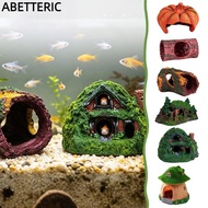 ABETTERIC Small Shrimp Shelter, Microlandscape Ornaments Realistic Hideout Cave, Multi-functional No