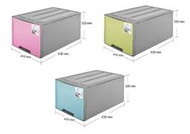 花露米 現貨 三色可選 美好生活65L置物箱-無輪 收納箱 抽屜整理箱 抽屜式整理箱 衣物收納 可堆疊