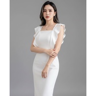 HERFOUX Hyuna Midi Dress casual bodycone party
