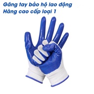 Rubber-coated labor protection gloves - wool work gloves - foam fabric gloves - cut and abrasion res
