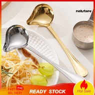 [Rich] Stainless Steel Oil Spoon Easy to Clean Harmless Oil Skimmer Home Restaurant Hotel Kitchen Oi