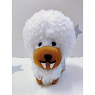 San-X Afro Ken Senzo Ice age Plush MTB9 Ancestor Dog White Mammoth Glacier Zone preloved plush doll 