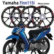 Mags sticker For Yamaha Finn 115i Reflective Wheel Hub Mags Decal Motorcycle Waterproof Wheel Access