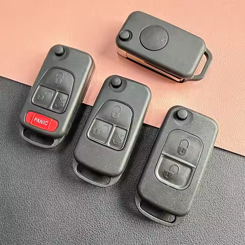 Car Key Fob Shell Case Housing for Mercedes Benz SLK E113 W168 W124 W202 A C E S W203 ML AMG S500 SL