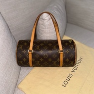 已售出勿下單❤️‍🔥新年限時降價❤️‍🔥新上架❤️‍🔥LV Papillon 巴比隆26🤎有塵袋🤎老花圓筒包