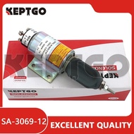12V 2001-12E6U1B1S1 SA-3069-12 Shutoff Stop Solenoid Valve For Cummins Engine