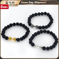 Natural Stone Barbell Energy Weights Bracelets Gym Dumbbells Beads Bracelet