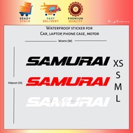 [D2] Samurai car Sticker Reflective Kereta pantulan cahaya kalis air Waterproof case Motor Laptop Helmet Vinyl Decal