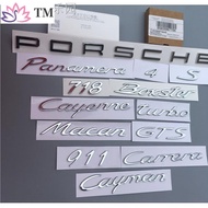 Porsche Cayenne, Cayman, Macan, 911 Rear End English Letter Emblem Sticker