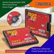 Micro SD to Compact Flash CF Adapter Converter – SDHC SDC 3.0 to CF Type I Memory Card Converter – S