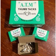 (1 Box contains 10 small packs) ATM Umbrella Nails ATM Thumb Tacks/