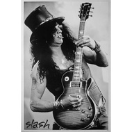 โปสเตอร์ Slash Guns N’ Roses กันส์แอนด์โรสเซส วง ดนตรี รูป ภาพ ติดผนัง สวยๆ poster 34.5 x 23.5 นิ้ว (88x60ซม.โดยประมาณ)