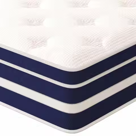 12-Inch Hybrid Mattress with Euro Top, Pocket Coils, Cooling Fabric