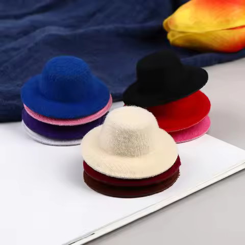 **5Pcs 1:12 Dollhouse Miniature Hat Mini Dolls Hat Dolls House Accessories
