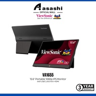 Viewsonic VA1655 15.6" Portable 1080p IPS Monitor with USB C & mini-HDMI