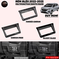 AUTOPROMAX new alza 2022-2025 forged carbon multifunction switch frame cover garnish accessories alz