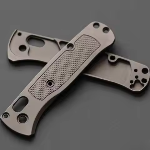 1 Pair Custom Made TC21 Titanium Alloy Handle Scales for Benchmade Bugout 535