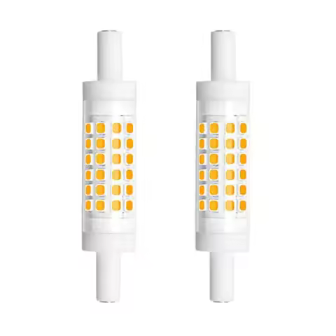 Dimmable 78mm R7S LED Light Bulb - Double Ended J78 T3 R7S LED Floodlight - 5W 45W Halogen Bulb Equi