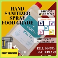 ‘Top selling’ ✍ BUY 2 FREE 1 FACEMASK 6D  Anti Bact+ 5L Hand Sanitizer Non Alcohol Food Grade Liquid Type☬