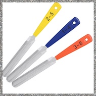 (GJFZ) 3-Pack Nut Slotting Files Double Sided Guitar Nut Slotted Saddle File Luthier Guitar Steel Fr