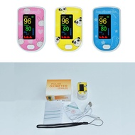 Rechargeable Medical Kids Pulse Oximeter on The Finger Clip Heart Rate Monitor for Kids Pediatric Bl