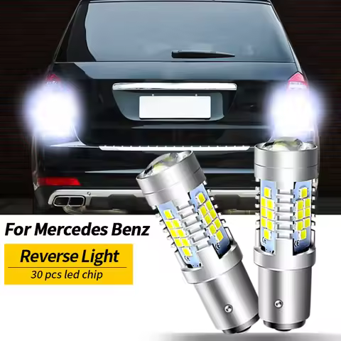 2pcs LED Reverse Light Blub Lamp P21W BA15S Canbus For Mercedes Benz W220 C215 W416 W463 X164 W163 W