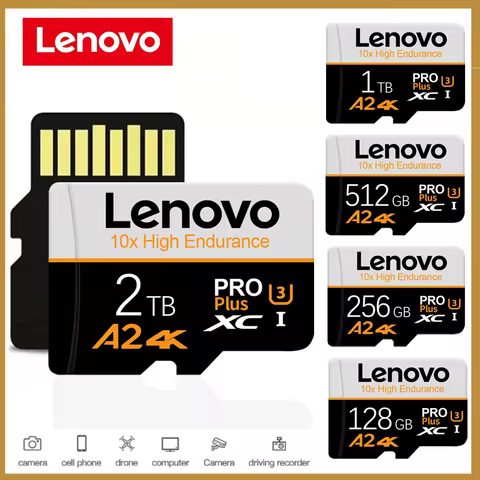 Lenovo 2TB High Speed Memory Card 1TB 512GB 128GB Class 10 Micro TF SD Card 2TB SD Memory Card For N