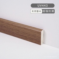 Uv Paint Solid Wood Baseboard 4/6cm Solid Wood Baseboard Living Room Bedroom Log Floor Corner Line