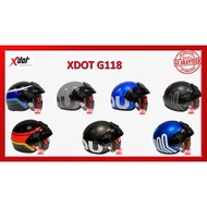 HELMET Xdot G118 Steng with visor SIRIM APPROVE with CLIP 60cm L SIZE X-DOT