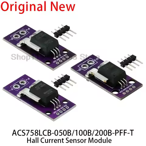 50A 100A 200A ACS758 ACS758LCB-050B-PFF-T linear current sensor Hall current module ACS758LCB-100B-P