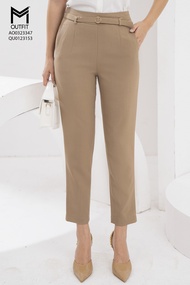 Quần baggy lửng kèm đai - MMOUTFIT