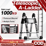 Tangga Lipat Heavy Duty Telescopic Aluminium Multipurpose Portable Foldable  Extendable  Ladder