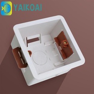 GLENES Gypsum Board Lining Box, Junction Box Embedded Install Wall Socket Cassette, Thicken 86 Type 