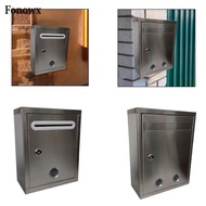 [AbabixaMY] Secure Stainless Steel Wall Mounted Mailbox Lockable Suggestion Box Large Capacity Parce