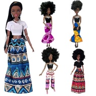 Fashion Hot Sale Kids Toys For Girls 30cm Black Doll 16 Princess Movable 11 Balls Joints African Figures Dress For Barbie Game