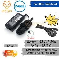 DELL Laptop/Notebook Charger Adaptor (19.5V,3.34A) (4.5*3.0)