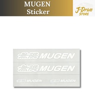 MUGEN Sticker A White Size M 90000-YZ5-310A-W3