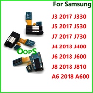 For Samsung A6 J6 J8 J4 2018 J3 J5 J7 2017 J400 J330 J530 J730 Phone Headphone Jack Microphone Board
