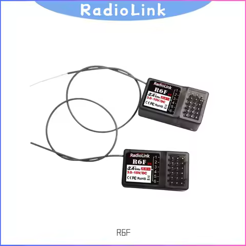 Radiolink R6F 2.4GHz 6CH Receiver Compatible with RC6GS V2/RC4GS V2/T8FB/T8S for Cars Boats & Vehicl