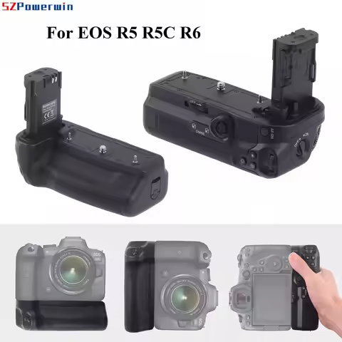 Battery Grip Vertical Grip for Canon EOS R5 R5C R6