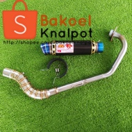 EXHAUST OPEN RACING BLACK CARBON EKZOS CAMBER RED LEO ESR 38/38 38/42 42/42 FOR LC135 Y15ZR