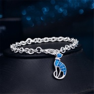 Creative Simple opal Pendant Bracelet Unique Charm Smart Cat Women opal Bracelet Niche Design Bracel